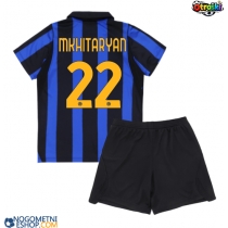 Otroški Nogometni dresi Inter Milan Henrikh Mkhitaryan #22 Domači 2026-27 Kratek Rokav (+ Kratke hlače)